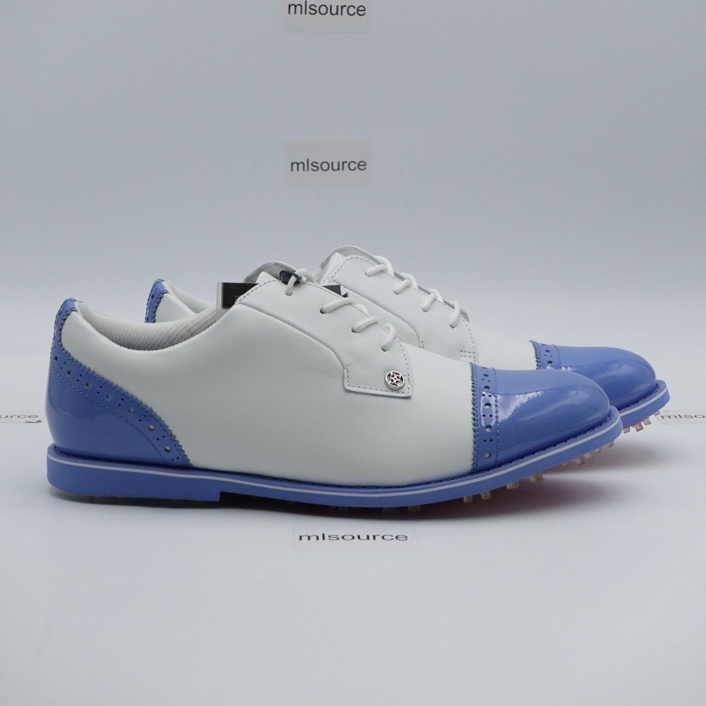 NEW G/FORE Women's Gallivanter Cap-Toe Golf Shoes G4LS22EF04-S/VIS Snow - Picture 3 of 9